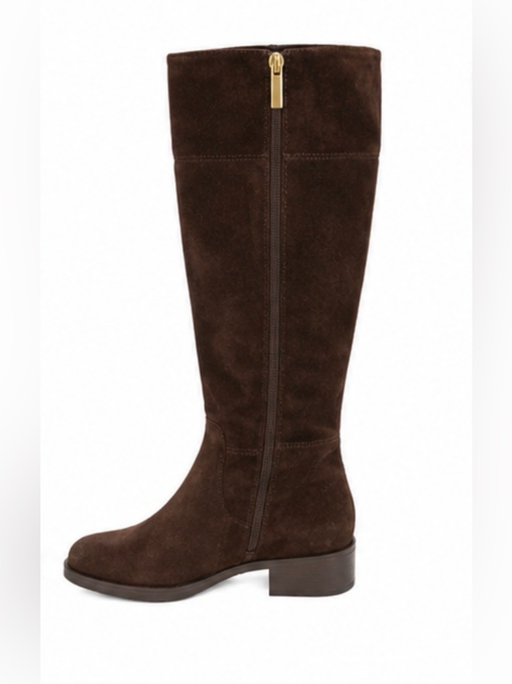 Bandolino Brown Suede Knee-High Riding Boots Size 8.5M - Picture 2 of 8